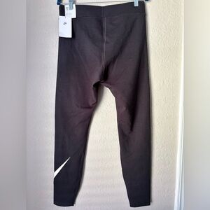 Nike Black Leggings with White Logo Women’s size L